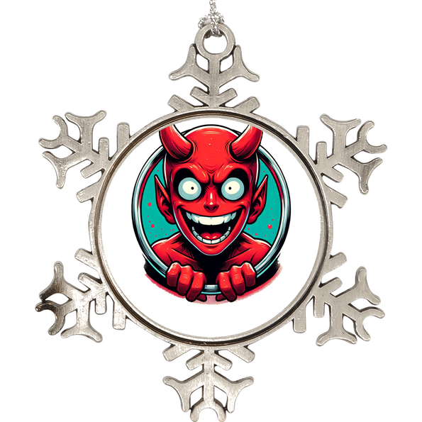 Son Of Satan Spawn Of The Devil Funny Parody Crewneck Sweatshirt Holiday Ornament