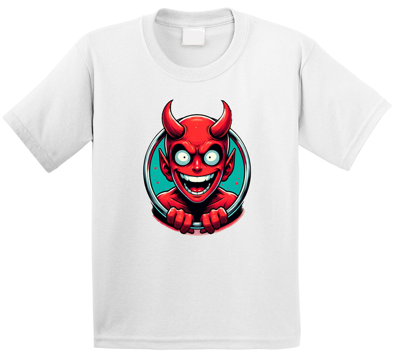 Son Of Satan Spawn Of The Devil Funny Parody Crewneck Sweatshirt T Shirt