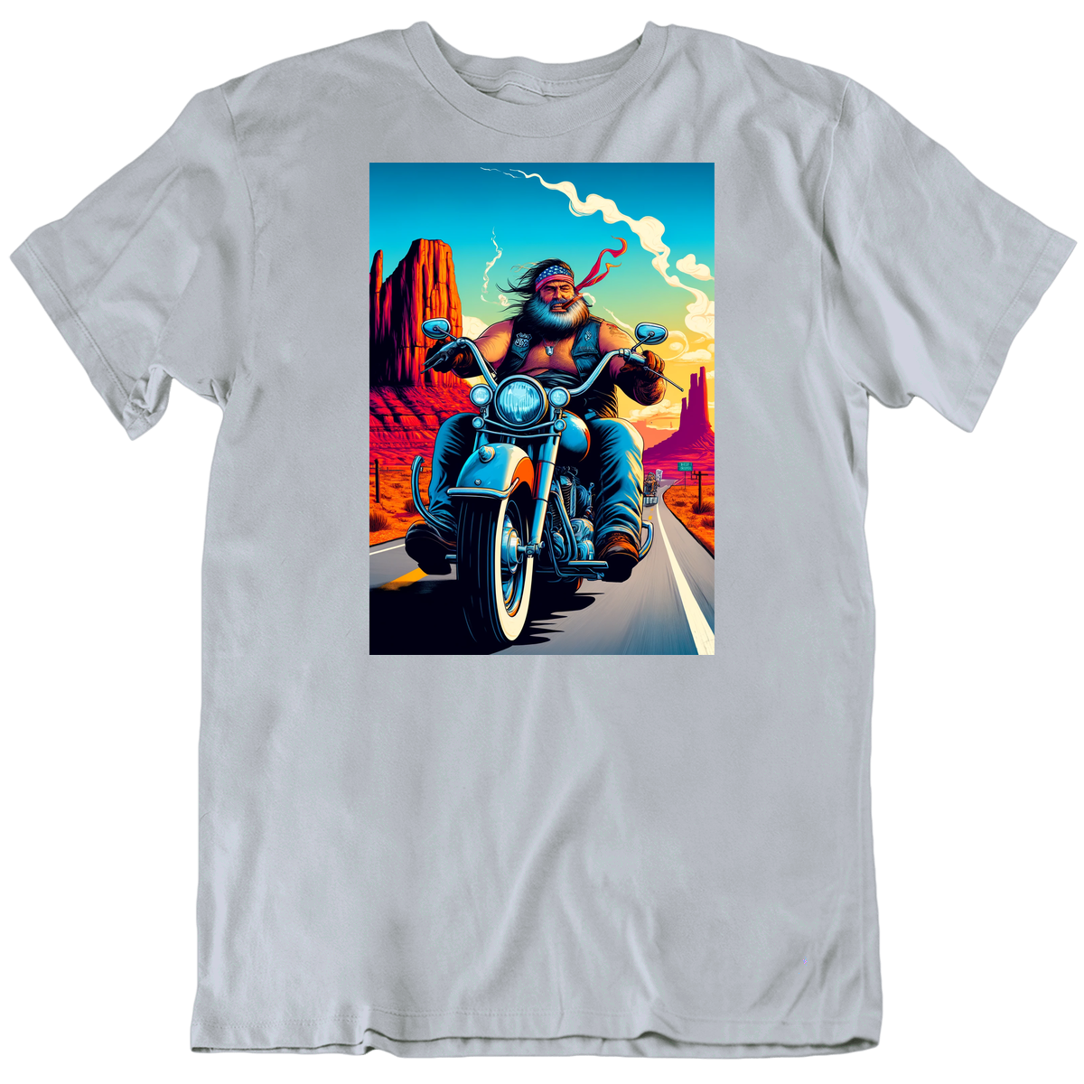 Married To The Road Biker Highway Desert Motorcycle T Shirt