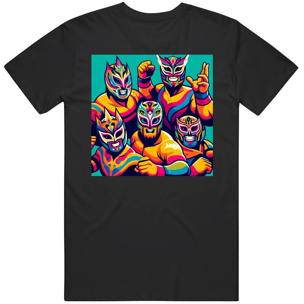 Lucha Libre Wrestlers Mexico T Shirt