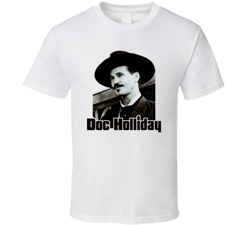  Val Kilmer In Tombstone Western Cowboy T Shirt 