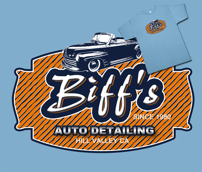 Biff's Auto Detailing Back to the Future movie funny t shirt Biff's Auto Detailing Back to the Future movie funny t shirt