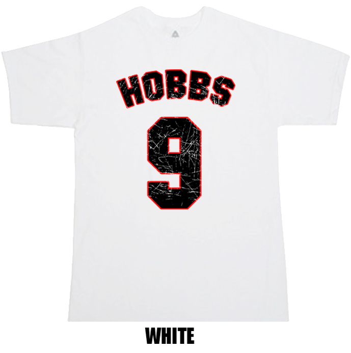 Hobbs 9 The Natural Redford baseball movie white t shirt Hobbs 9 The Natural Redford baseball movie white t shirt
