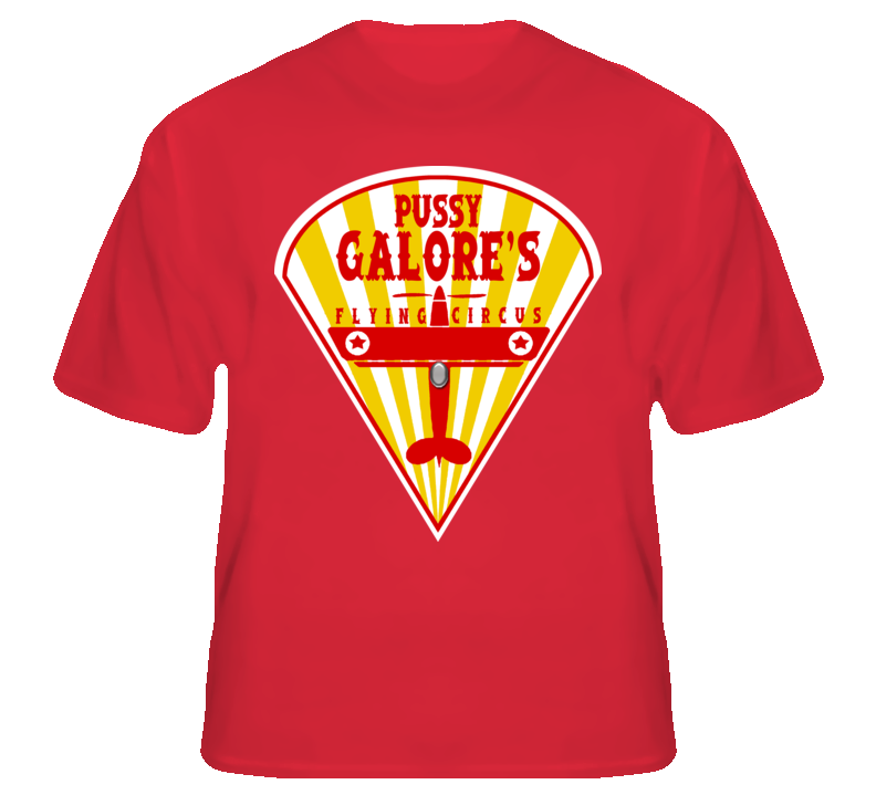 Pussy Galore Flying Circus Goldfinger 007 Bond T Shirt T shirt Pussy Galore Flying Circus Goldfinger 007 Bond T Shirt T shirt