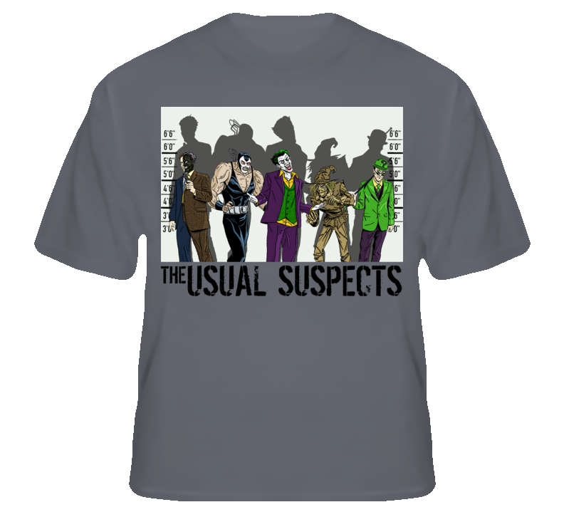 The Usual Suspects Villians Comic Book Bat T Shirt T shirt The Usual Suspects Villians Comic Book Bat T Shirt T shirt