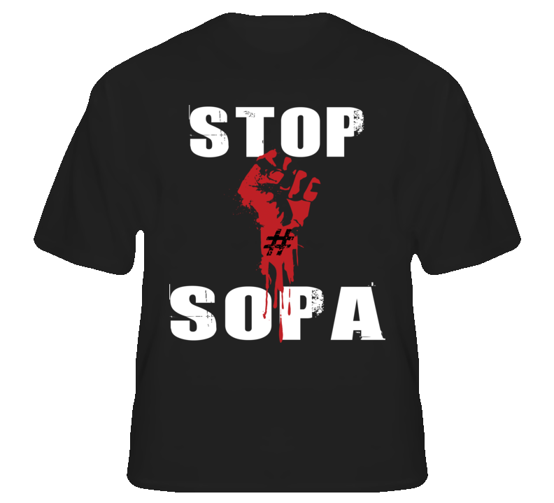 Stop Sopa Censorship Fist Power To The People Internet T shirt Stop Sopa Censorship Fist Power To The People Internet T shirt