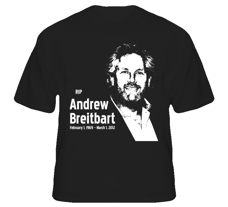 Rip Andrew Breitbart Conservative Talk Political T shirt Rip Andrew Breitbart Conservative Talk Political T shirt