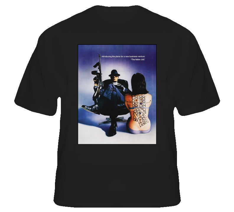 The Italian Job Michael Caine British Crime Caper Film T shirt The Italian Job Michael Caine British Crime Caper Film T shirt