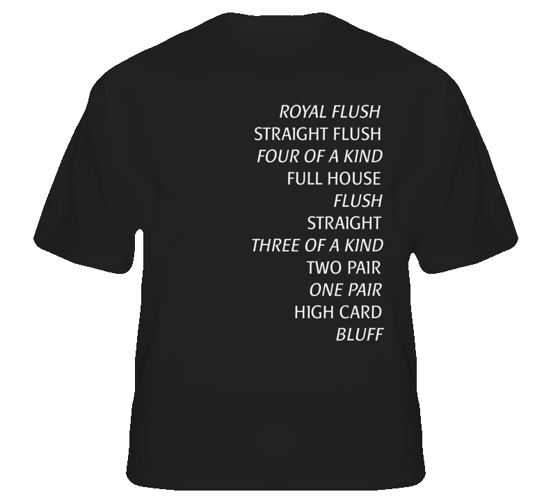 Poker Hands Cards Royal Flush Games Gambling T shirt Poker Hands Cards Royal Flush Games Gambling T shirt