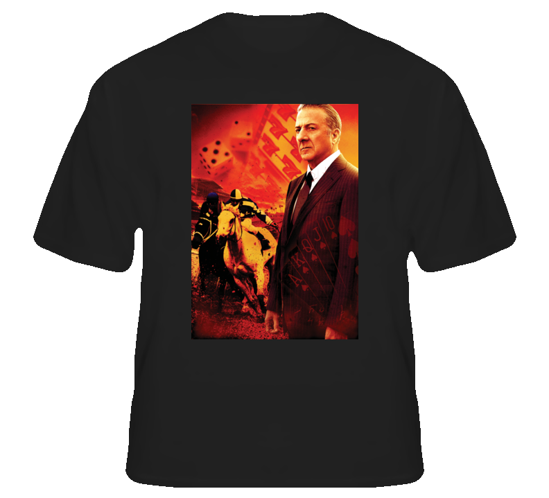 Luck Dustin Hoffman Dennis Farina Horses Black T shirt Luck Dustin Hoffman Dennis Farina Horses Black T shirt