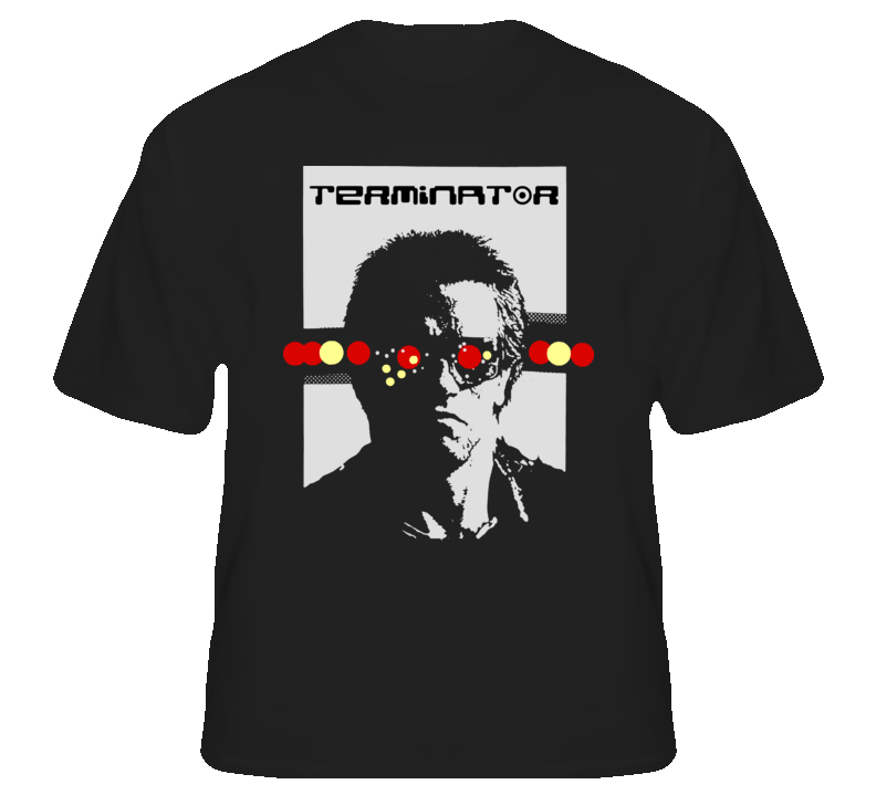 Terminator Arnold Cameron Sci Fi Action Alt Poster T shirt Terminator Arnold Cameron Sci Fi Action Alt Poster T shirt