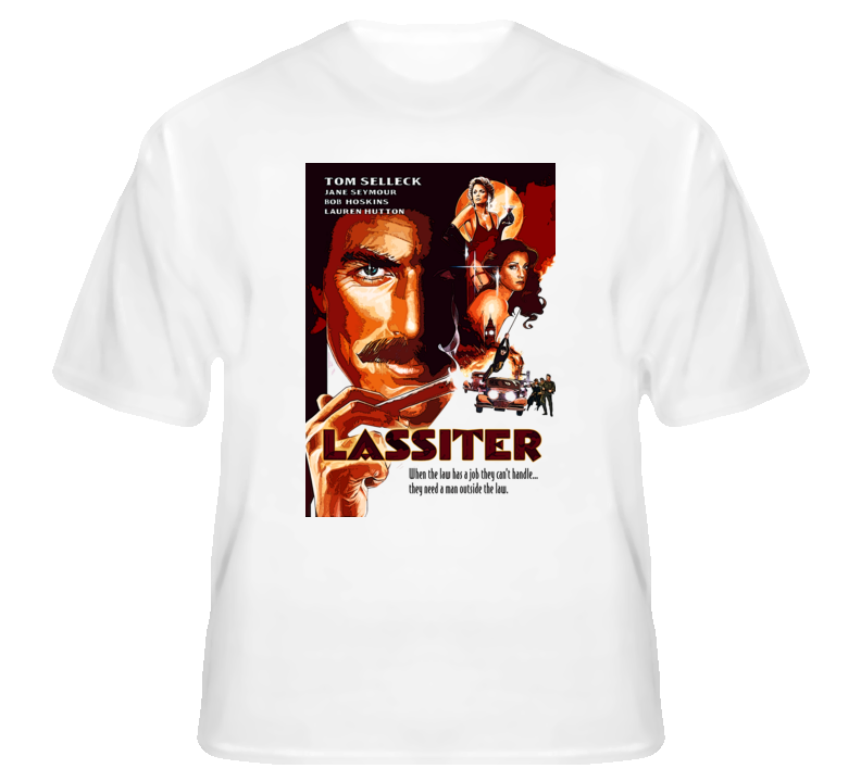 Lassiter Tom Selleck mustache crime film T shirt Lassiter Tom Selleck mustache crime film T shirt
