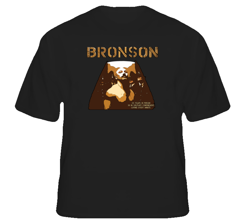 Bronson Tom British cult film movie t shirt Bronson Tom British cult film movie t shirt