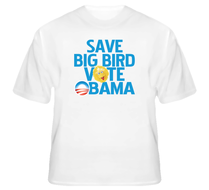 Save Big Bird Vote Obama USA Romney funny t shirt Save Big Bird Vote Obama USA Romney funny t shirt