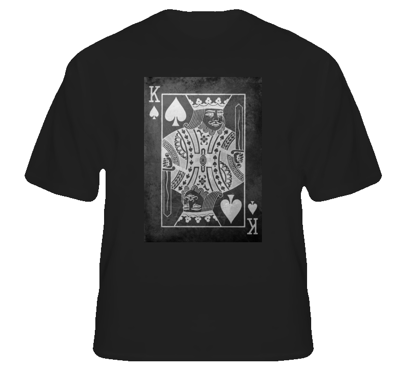 King of Spades poker cards gambling Vegas club college t shirt King of Spades poker cards gambling Vegas club college t shirt