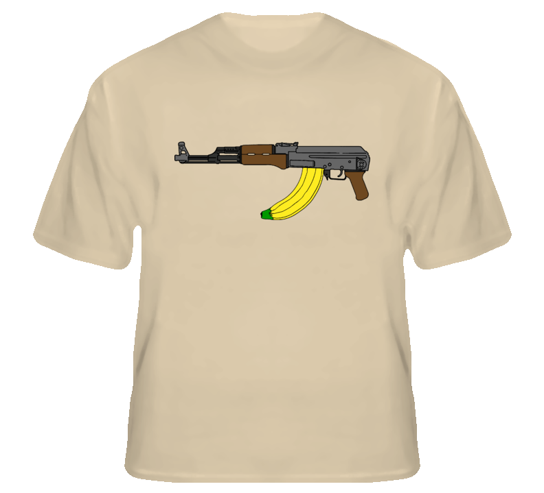 Banana Clip AK47 funny mash rifle machine guns NRA fan t shirt Banana Clip AK47 funny mash rifle machine guns NRA fan t shirt