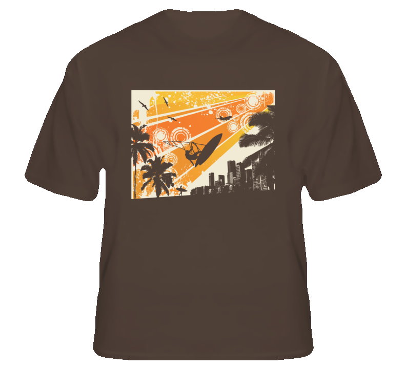 Surfing gear beach sun Cali Hawaii Surf fan t shirt Surfing gear beach sun Cali Hawaii Surf fan t shirt