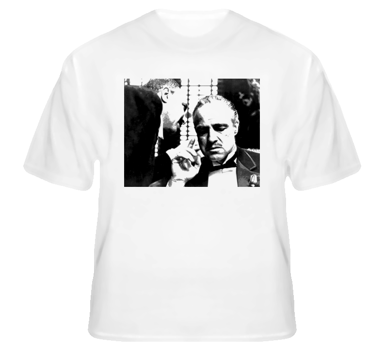Godfather Brando Vito Corleone classic Coppola ganster film fan t shirt Godfather Brando Vito Corleone classic Coppola ganster film fan t shirt