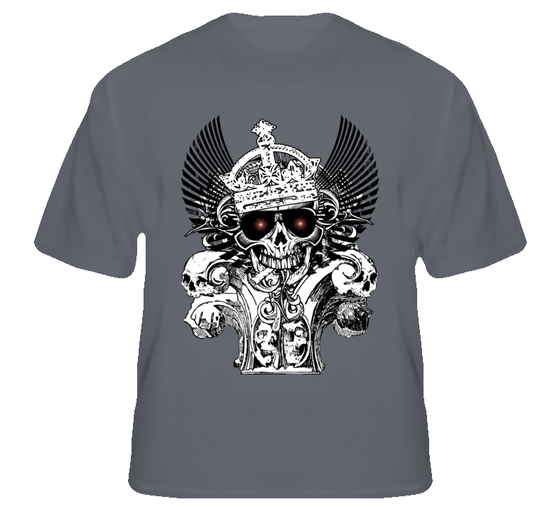 The Dead King skulls fantasy fan t shirt The Dead King skulls fantasy fan t shirt