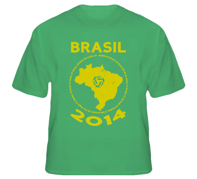 Brasil World Cup 2014 Brazil Soccer Cities fan T Shirt Brasil World Cup 2014 Brazil Soccer Cities fan T Shirt