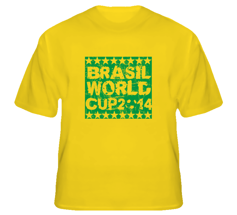Brasil World Cup 2014 Football Soccer fan T Shirt Brasil World Cup 2014 Football Soccer fan T Shirt
