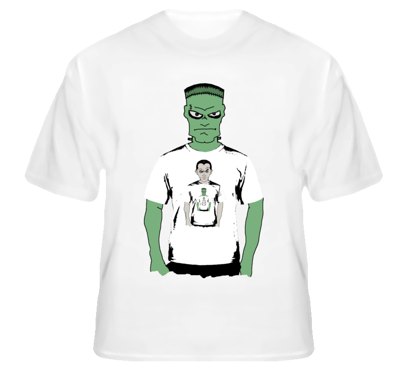 Frankenstein Monster Wearing Dracula Mash Funny Parody T Shirt Frankenstein Monster Wearing Dracula Mash Funny Parody T Shirt