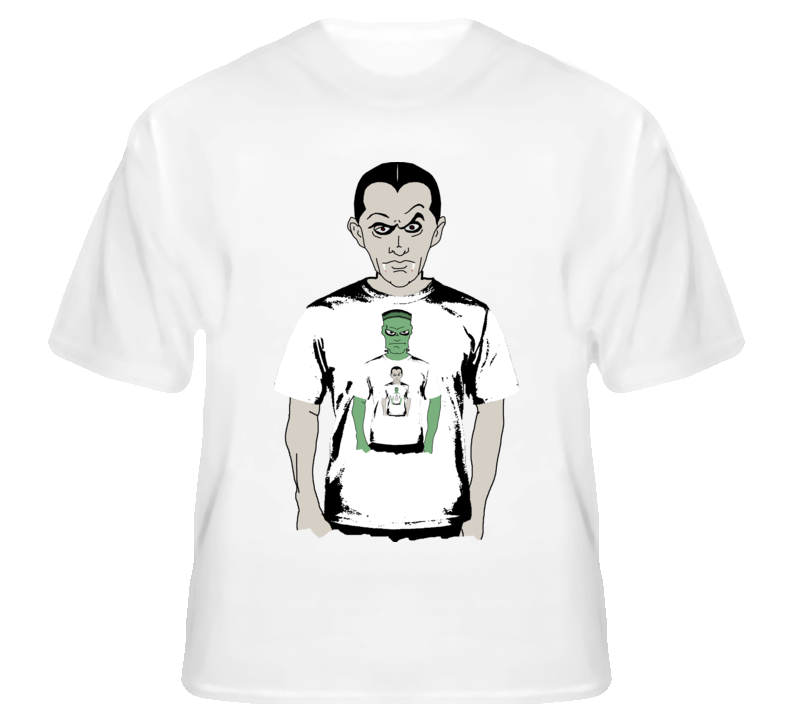 Dracula Wearing Frankenstein Monster Mash Funny Parody T Shirt Dracula Wearing Frankenstein Monster Mash Funny Parody T Shirt