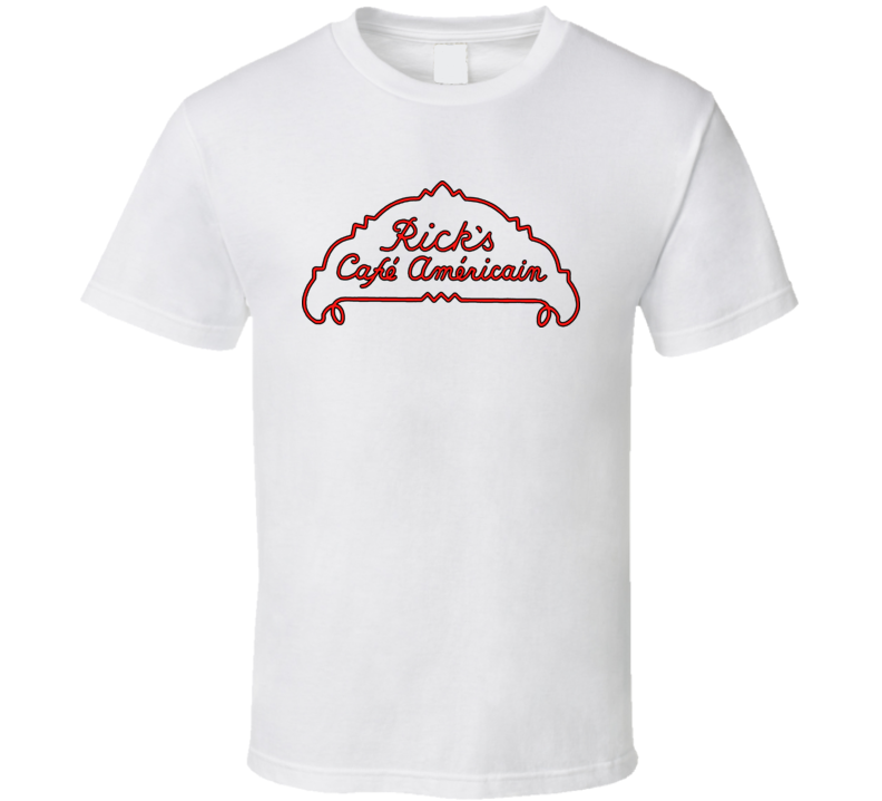 Rick's Cafe Americain Casblanca Film Fan T shirt Rick's Cafe Americain Casblanca Film Fan T shirt
