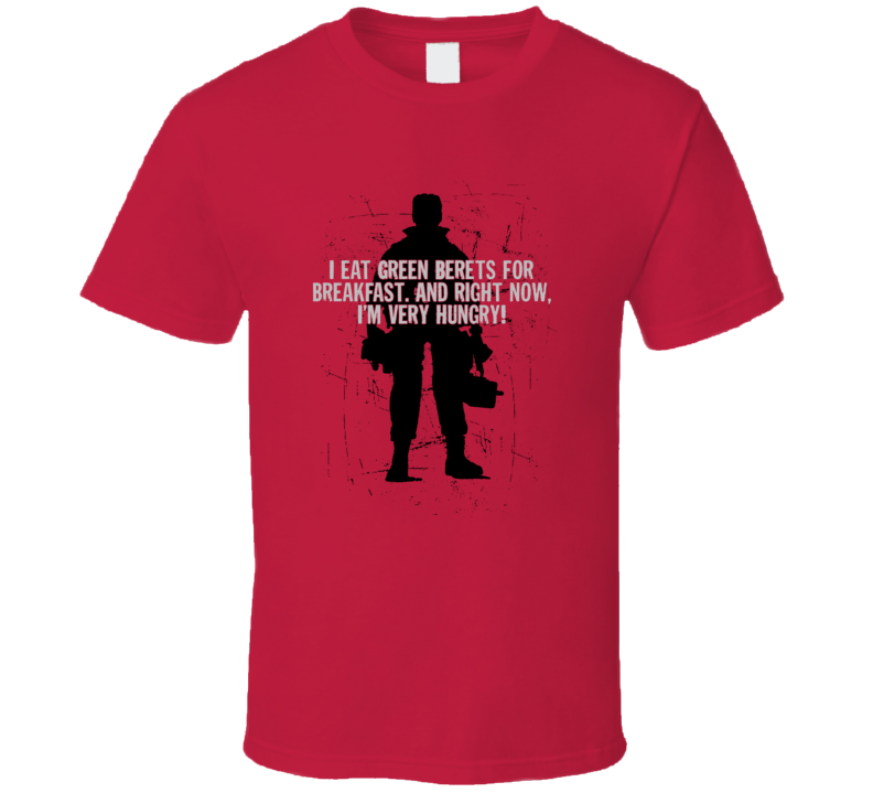 Commando Quote Breakfast Arnold Schwarzenegger Movie Fan T Shirt Commando Quote Breakfast Arnold Schwarzenegger Movie Fan T Shirt