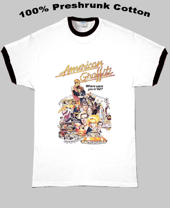 American Graffiti Retro Movie George Lucas T Shirt American Graffiti Retro Movie George Lucas T Shirt