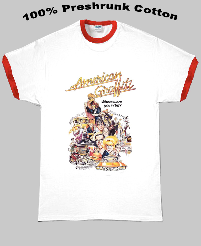 American Graffiti Retro Movie George Lucas T Shirt American Graffiti Retro Movie George Lucas T Shirt