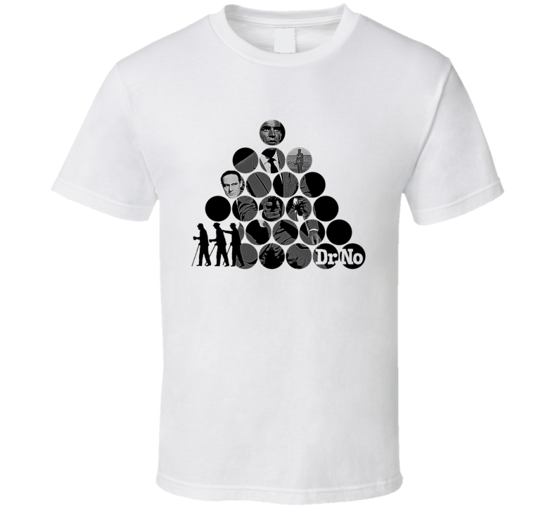 Dr No 007 Bond Alt Movie Poster 60s Film Fan T Shirt Dr No 007 Bond Alt Movie Poster 60s Film Fan T Shirt