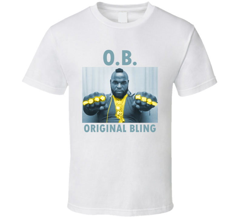 Mr T OB Original Bling Rocky III A Team Fan T Shirt Mr T OB Original Bling Rocky III A Team Fan T Shirt