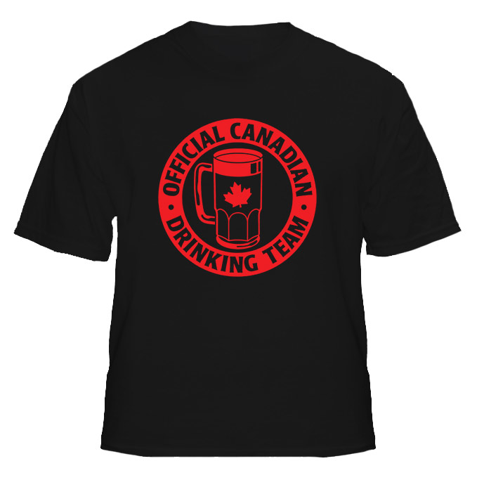 Official Canadian Drinking Team Funny Beer T Shirt Official Canadian Drinking Team Funny Beer T Shirt