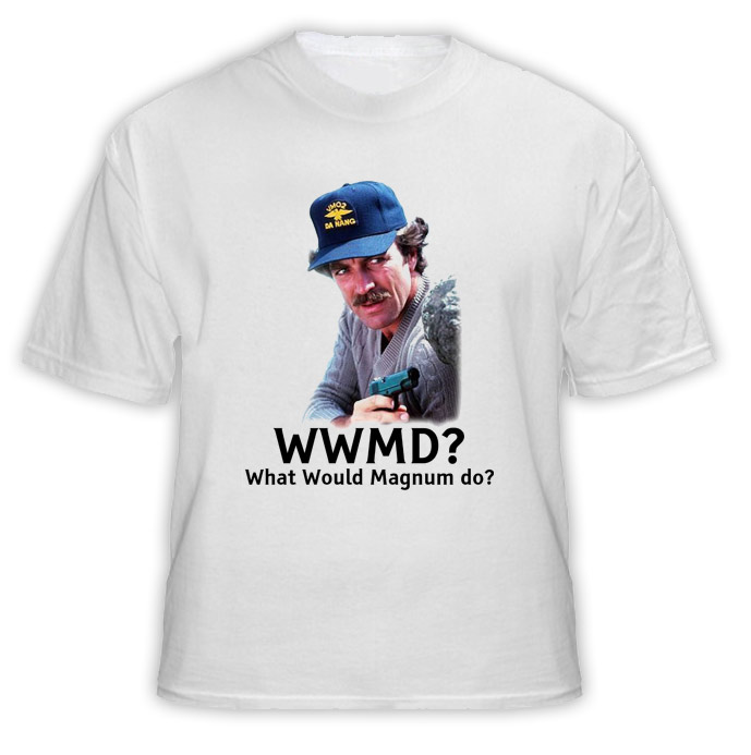 WWMD What Would Magnum Do TV Show Selleck T Shirt WWMD What Would Magnum Do TV Show Selleck T Shirt
