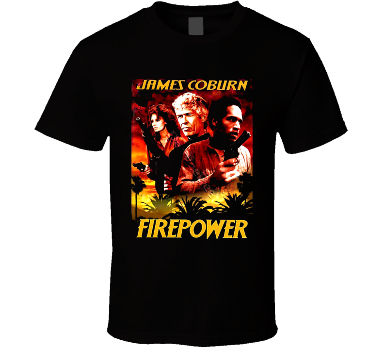 James Coburn Firepower 70s Action Movie T Shirt James Coburn Firepower 70s Action Movie T Shirt