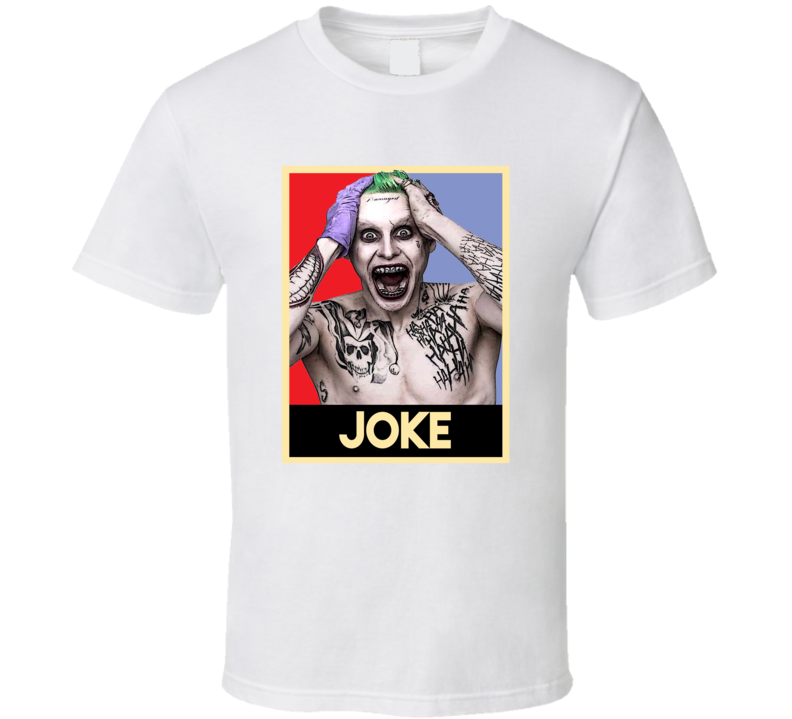 Joker Suicide Squad Jared Leto Movie Fan T Shirt Joker Suicide Squad Jared Leto Movie Fan T Shirt