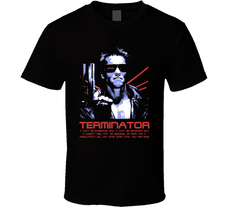 Terminator Arnold Classic Cult Movie Film Fan T Shirt Terminator Arnold Classic Cult Movie Film Fan T Shirt