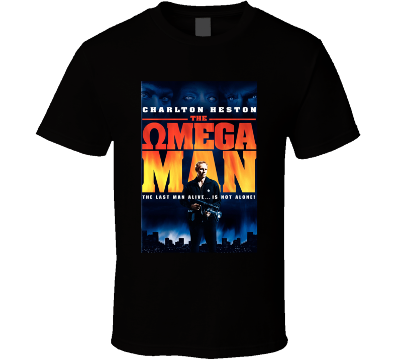 The Omega Man Charlton Heston movie t shirt The Omega Man Charlton Heston movie t shirt