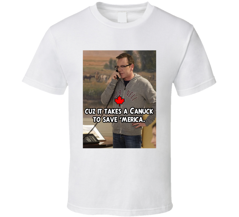 Canuck saves Merica USA Keifer Survivor Funny Fan T Shirt Canuck saves Merica USA Keifer Survivor Funny Fan T Shirt