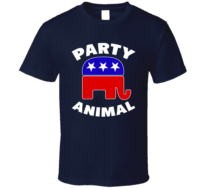 Party Animal GOP Republican USA President Trump Fan T Shirt Party Animal GOP Republican USA President Trump Fan T Shirt