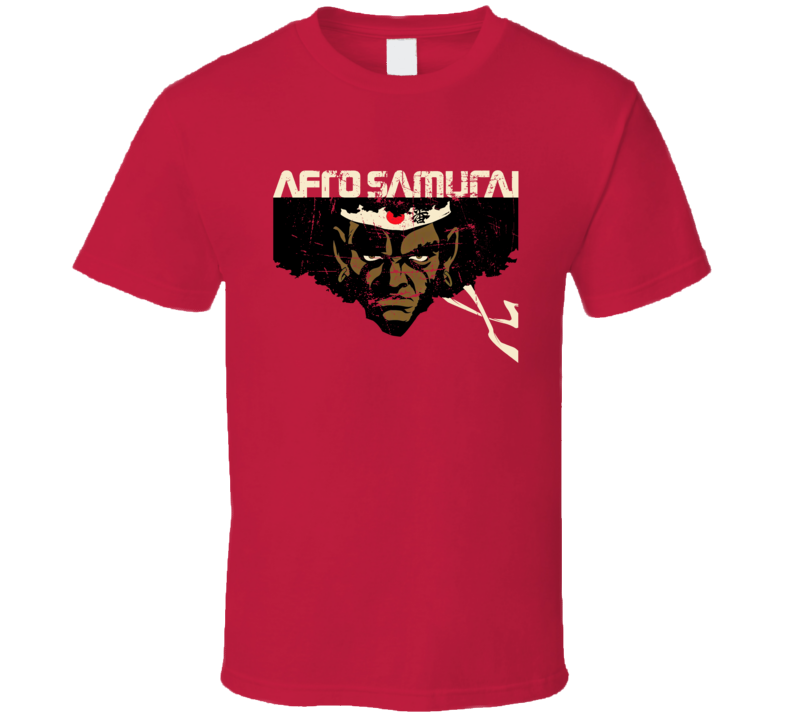 Afro Samurai Japanese Seinen Dojinshi Manga Anime Parody Fan T Shirt Afro Samurai Japanese Seinen Dojinshi Manga Anime Parody Fan T Shirt
