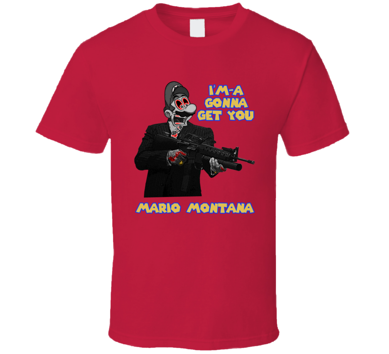 Mario Montana Parody Scarface Funny Mash Up Trending Fan T Shirt Mario Montana Parody Scarface Funny Mash Up Trending Fan T Shirt