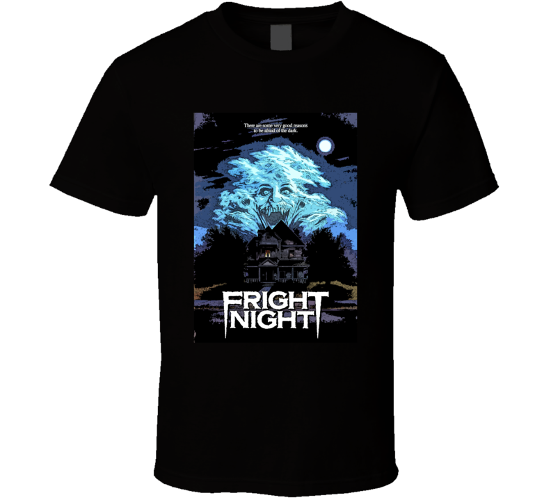 Fright Night 80s Movie Horror Comedy Vampires Cult Fan T Shirt Fright Night 80s Movie Horror Comedy Vampires Cult Fan T Shirt