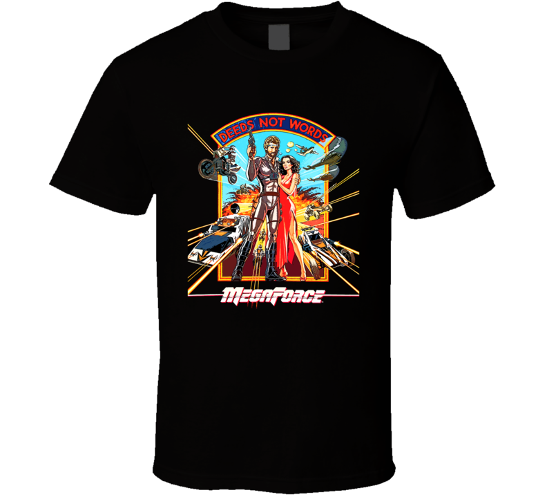 Megaforce 80s B Movie Action Parody Fan T Shirt Megaforce 80s B Movie Action Parody Fan T Shirt