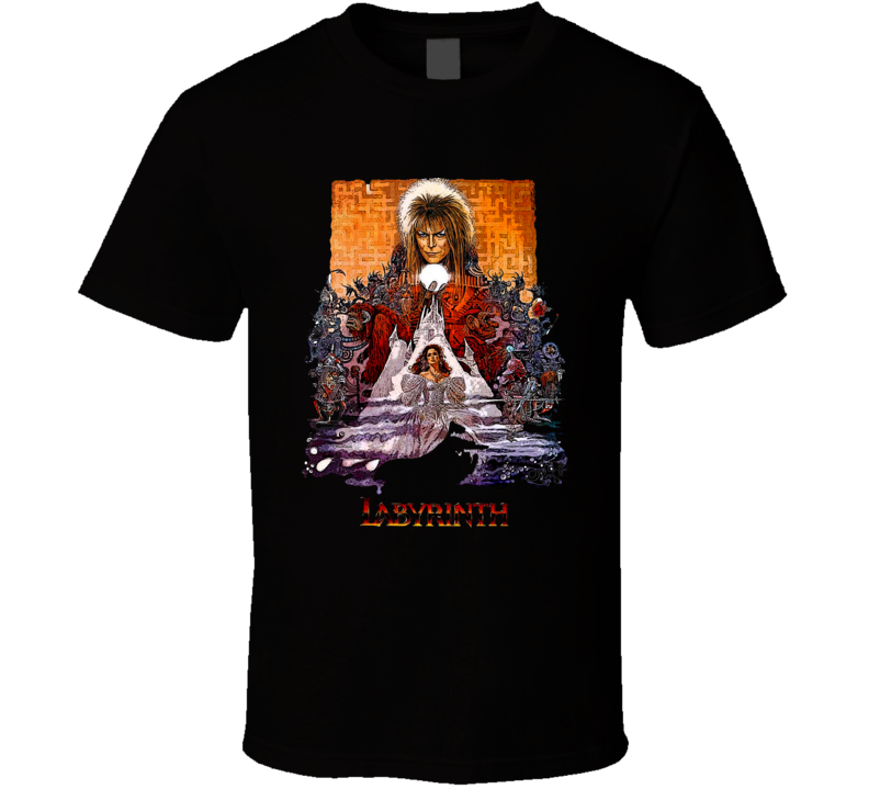 Labyrinth 80s Fantasy Movie Cult Film Fan T Shirt Labyrinth 80s Fantasy Movie Cult Film Fan T Shirt