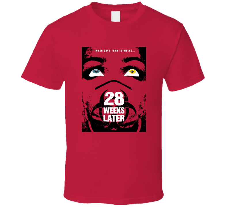 28 Weeks Later Zombie Movie British Scary Film Fan Tranding T Shirt 28 Weeks Later Zombie Movie British Scary Film Fan Tranding T Shirt
