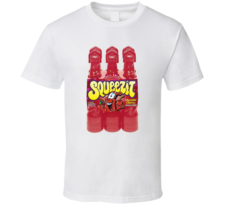 Squeezit Cherry Fruit Drink Retro Funny Parody Fan T Shirt Squeezit Cherry Fruit Drink Retro Funny Parody Fan T Shirt