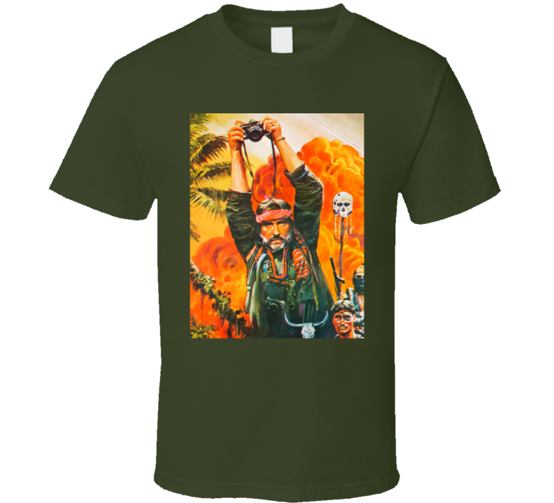 Apocalypse Now 70s War Movie Dennis Hopper Parody Fan T Shirt Apocalypse Now 70s War Movie Dennis Hopper Parody Fan T Shirt