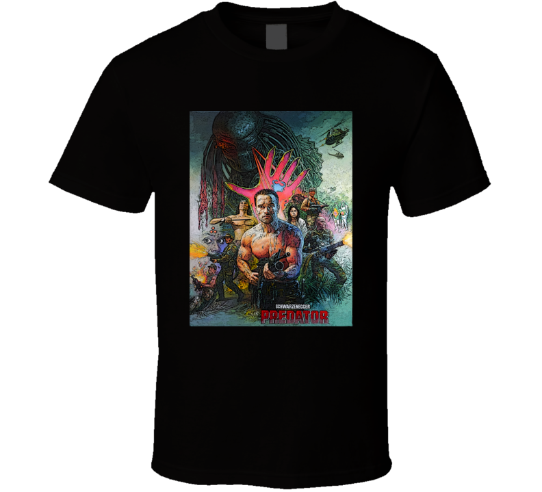 Predator Arnold Schwarzenegger Movie Original Fan T Shirt Predator Arnold Schwarzenegger Movie Original Fan T Shirt
